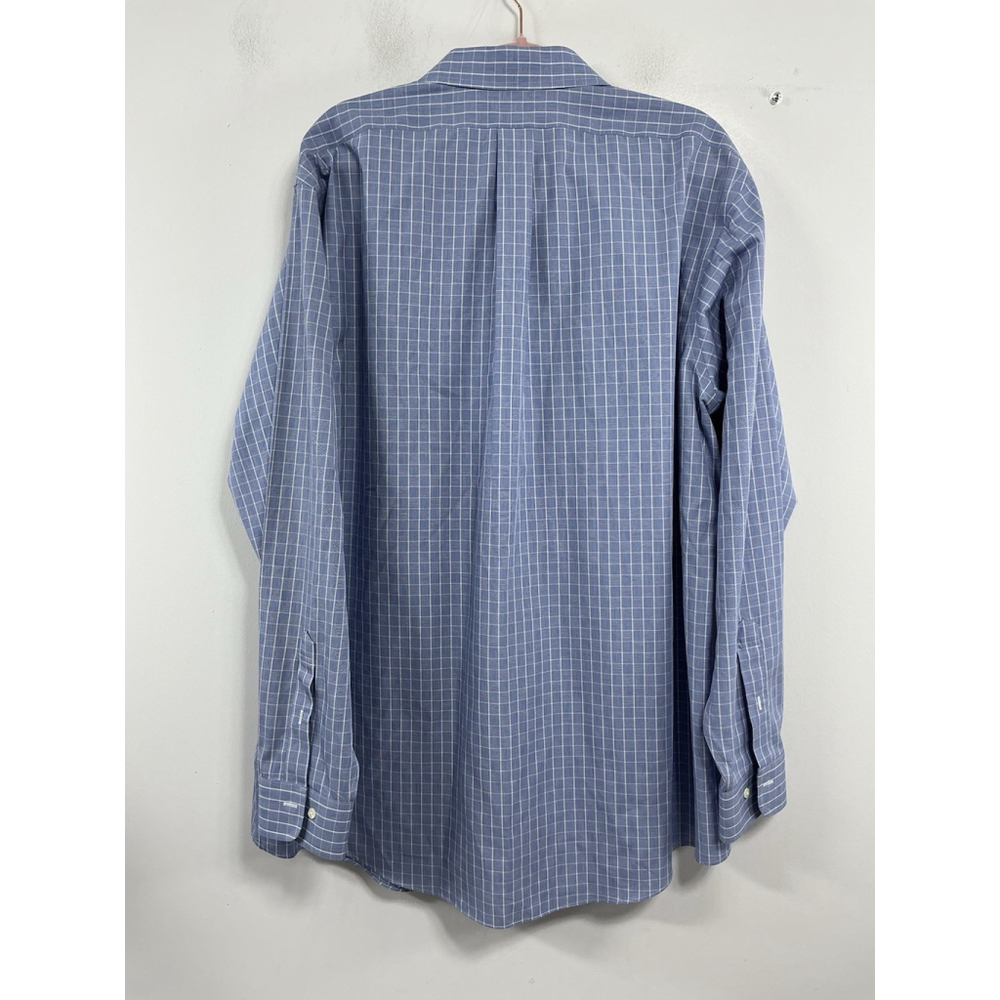Mens Excellent Brooks Bros Regent Plaid Long Sleeve Button Up Dress Shirt 18-6/7 - Picture 2 of 8